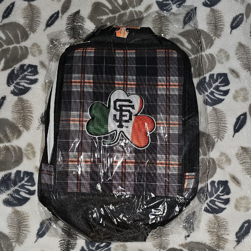MLB San Francisco GIANTS Irish SGA Plaid Lunch Bag Cooler Back to School 6/20/23